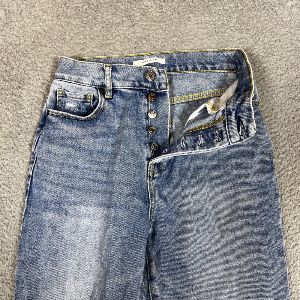 Pacsun Jeans Womens 26 Casual Oudoor Light Wash High Waisted Business Button Fly